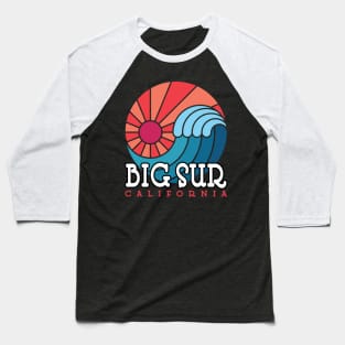 Big Sur California Wave Baseball T-Shirt